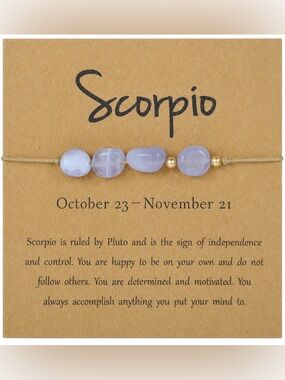 Scorpio Zodiac Beaded Bracelet ♏️